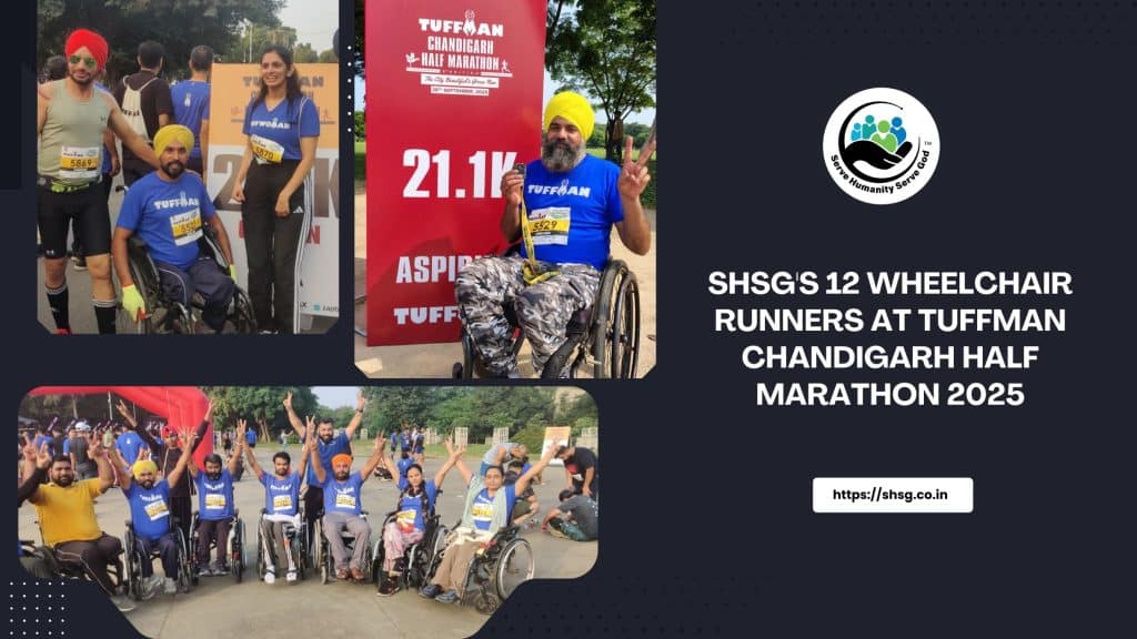SHSG Charitable Trust’s 12 wheelchair runners participated in Tuffman Chandigarh Half Marathon 2025